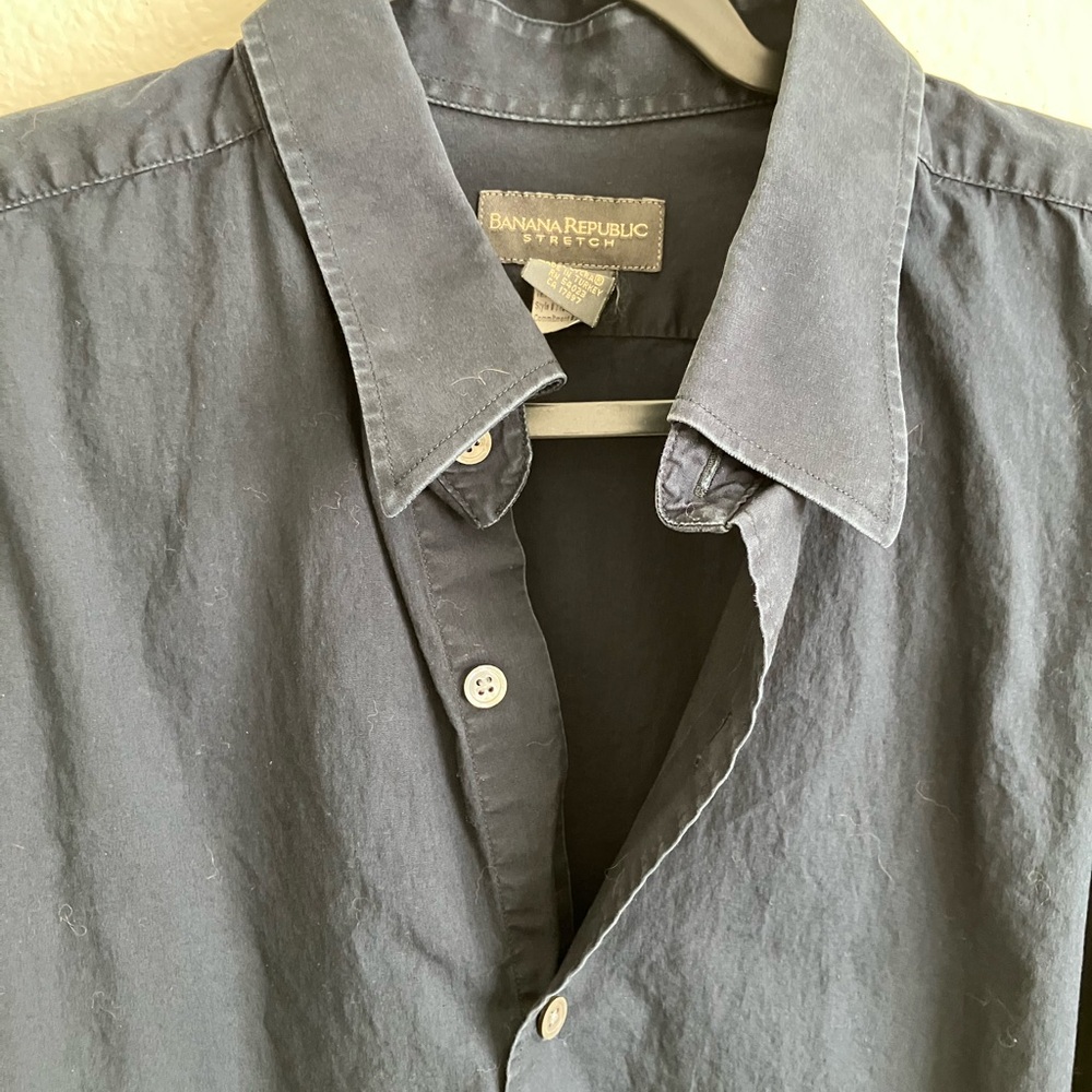 Banana Republic Gray Casual Button Down Shirt